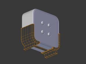 digital clock h-100 3D Model
