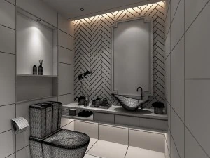 bathroom 01 3D Model