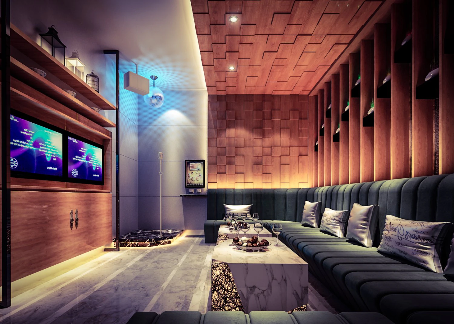 karaoke-bar 01 3D Model .c4d .max .obj .3ds .fbx .stl .blend