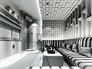 karaoke-bar 01 3D Model