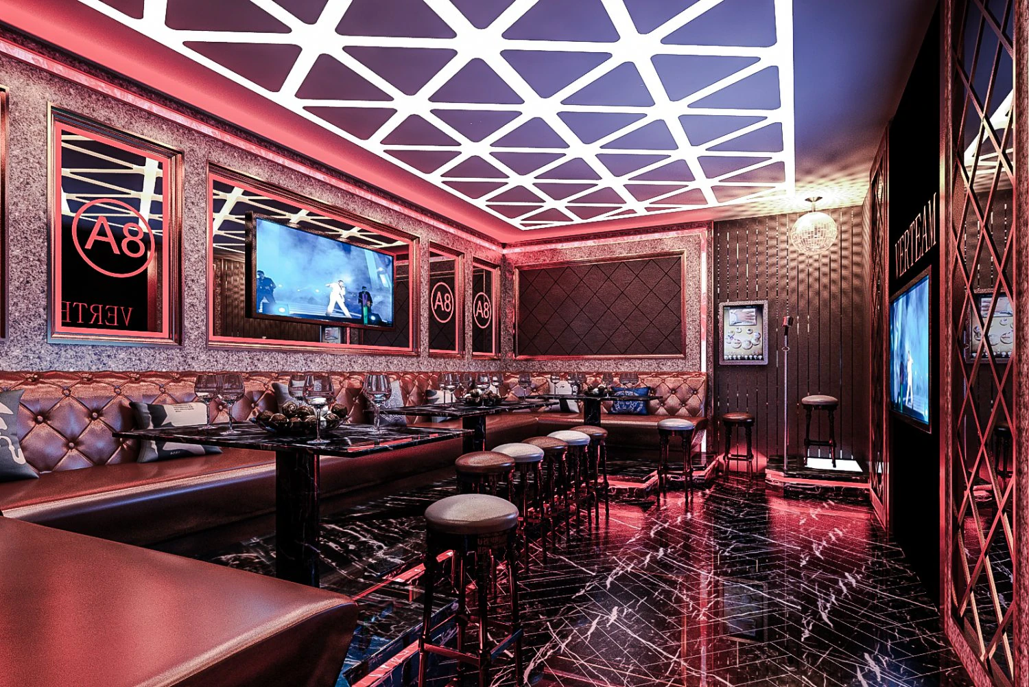 karaoke-bar 02 3D Model .c4d .max .obj .3ds .fbx .stl .blend
