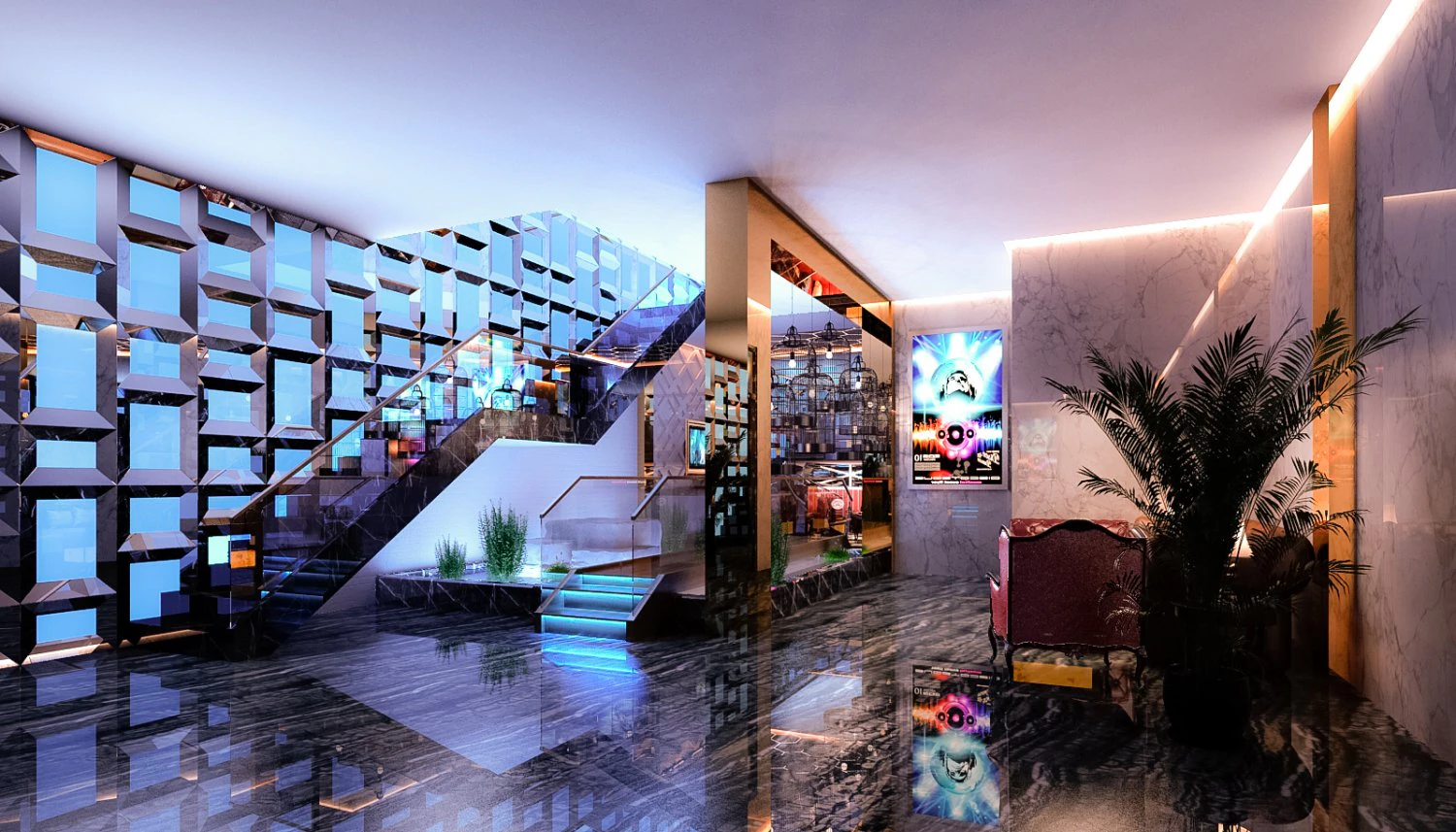 discoteca 01 Modelo 3D .c4d .max .obj .3ds .fbx .stl .blend 
