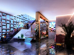 bar disko 01 Model 3D