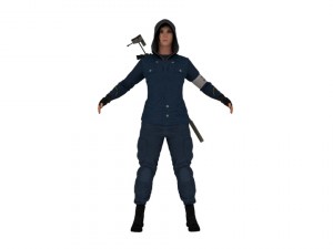 woman with Modèle 3D