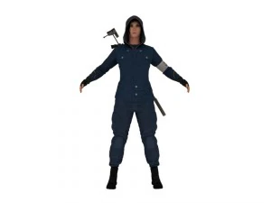 woman with 3D Model
