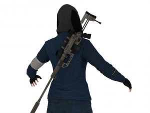 woman with Modèle 3D
