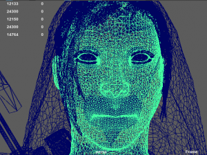 woman with Modèle 3D