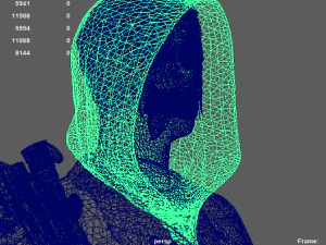 woman with 3D Model