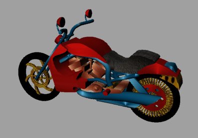 moto 3D Model .c4d .max .obj .3ds .fbx .stl .blend