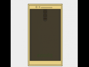 mobile phone with dual camera Modelo 3D
