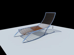 sill&oacute;n rizado sillas perezosas Modelo 3D
