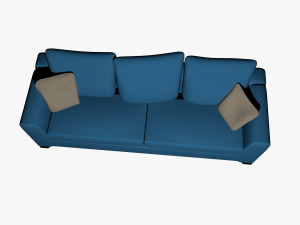 simple sofa Model 3D