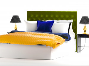 modern bed 3Dモデル