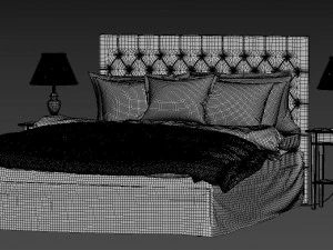 cama moderna Modelo 3D