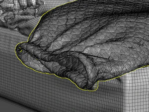 cama moderna Modelo 3D