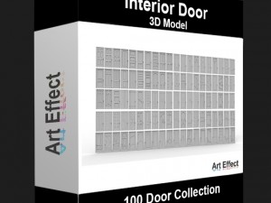 100 door collection Modello 3D