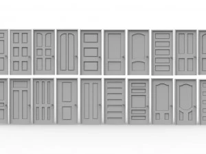 100ドアコレクション 3Dモデル