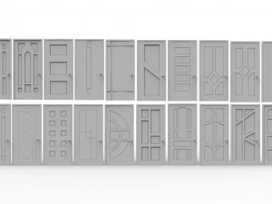 100ドアコレクション 3Dモデル
