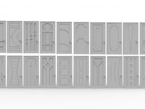 100ドアコレクション 3Dモデル