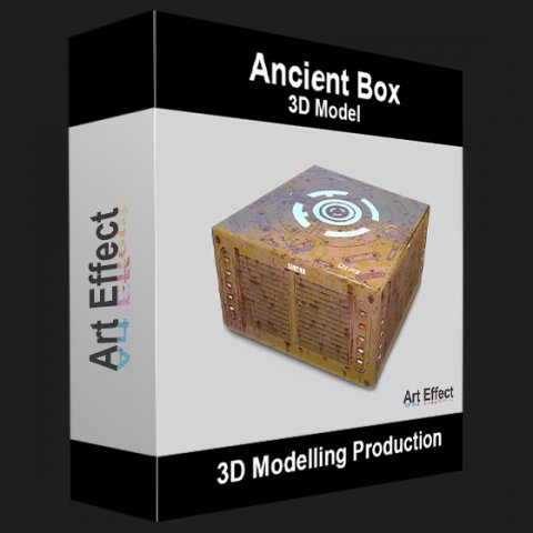 ancient box 3D Модель .c4d .max .obj .3ds .fbx .stl .blend