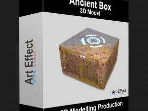 古代の箱 3Dモデル