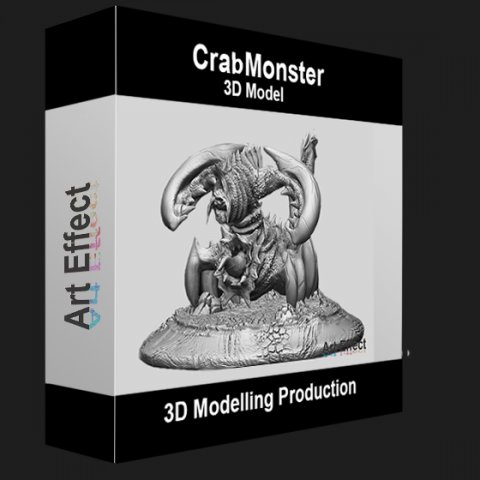 crab monster ling Model 3D .c4d .max .obj .3ds .fbx .stl .blend 