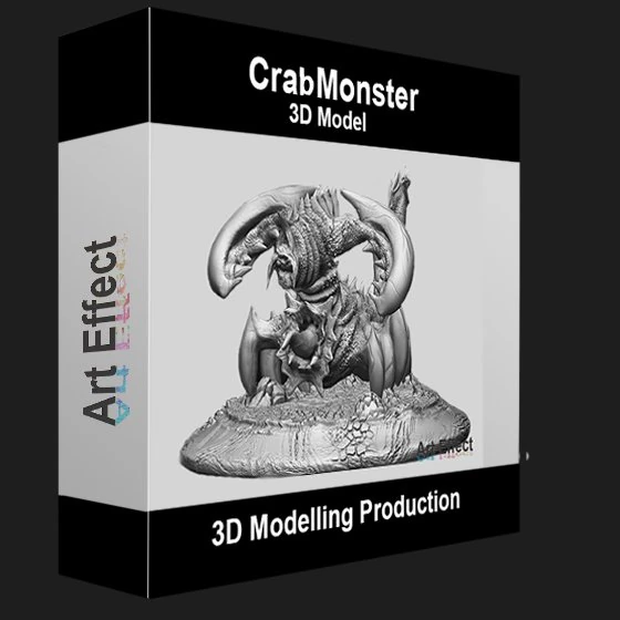 crab monster ling 3D Model .c4d .max .obj .3ds .fbx .stl .blend 