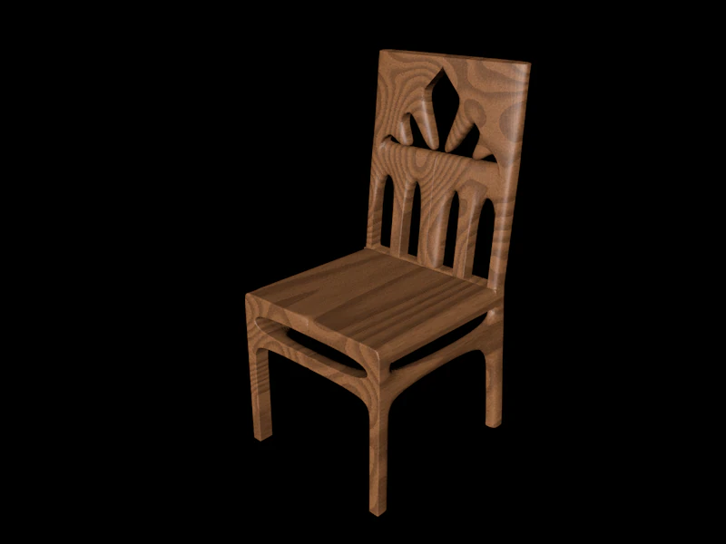 chair 3D Model .c4d .max .obj .3ds .fbx .stl .blend 