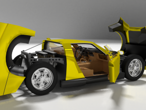 lamborghini miura 1966 Model 3D