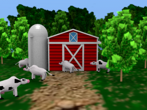 barn farm 3D Model