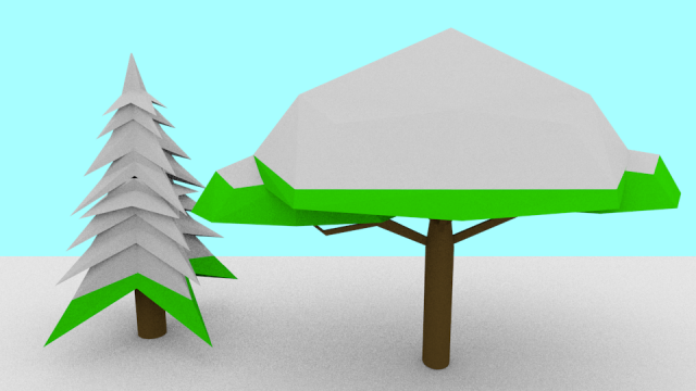 treesv1 3D 모델 .c4d .max .obj .3ds .fbx .stl .blend 
