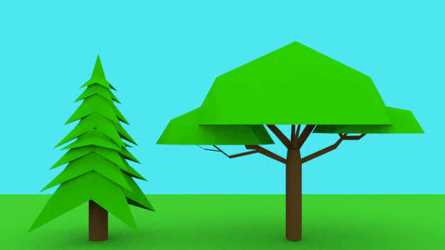 나무v2 3D 모델 .c4d .max .obj .3ds .fbx .stl .blend 