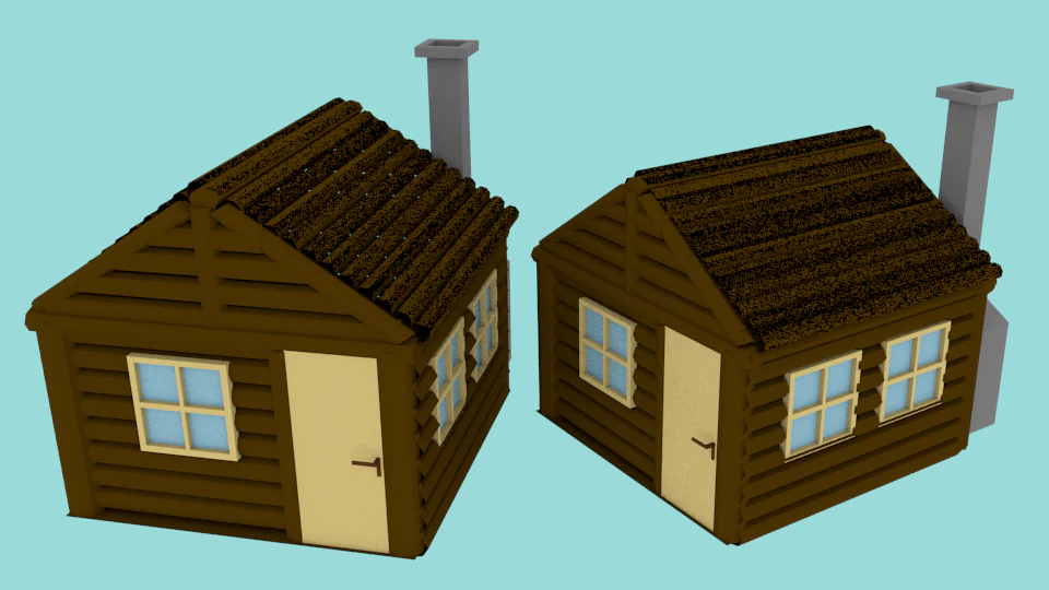 hut 3D Model .c4d .max .obj .3ds .fbx .stl .blend