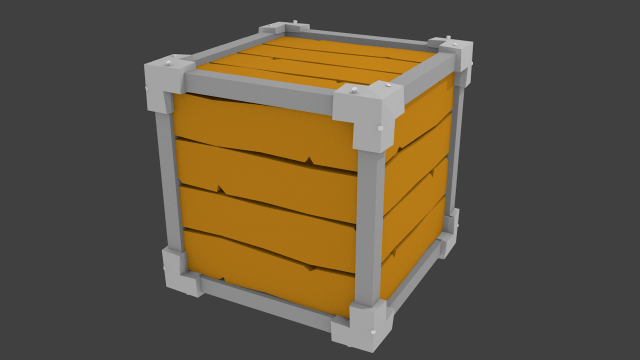 lowpoly box 3D Model .c4d .max .obj .3ds .fbx .stl .blend 