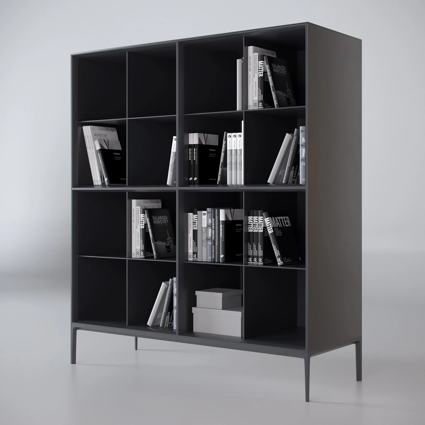 self up bookcase 3D Model .c4d .max .obj .3ds .fbx .stl .blend 