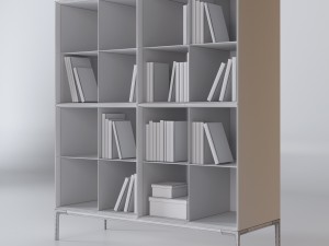 self up bookcase 3Dモデル