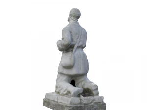 kneeling shepherd statue 3D Model