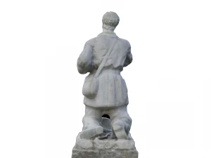 kneeling shepherd statue 3D Model