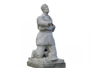 kneeling shepherd statue 3D Model