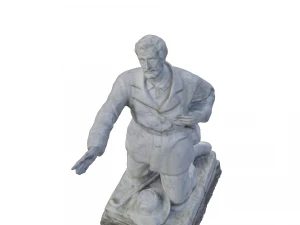 kneeling shepherd statue 3D Model