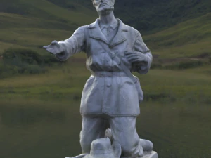 kneeling shepherd statue 3D Model