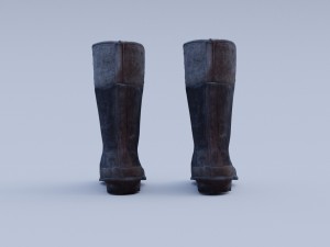 old worn rain boots 3D-Modell