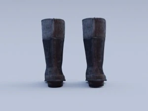 old worn rain boots 3D Model
