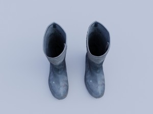 old worn rain boots 3D-Modell