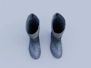 old worn rain boots 3D Model