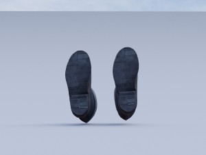 old worn rain boots 3D-Modell