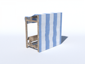 medieval stand low poly 3D 모델