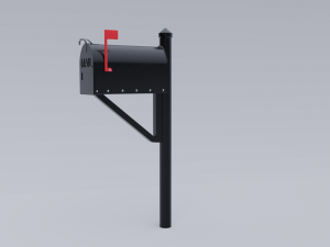 metal mailbox Modelo 3D