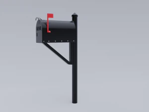 metal mailbox 3D Model