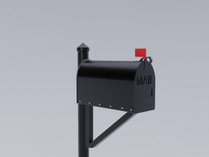 metal mailbox Modelo 3D